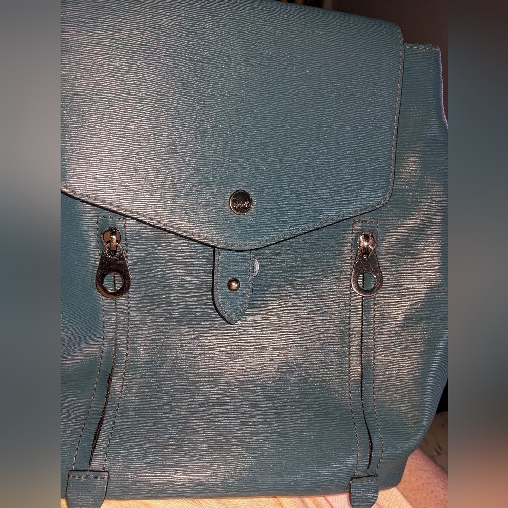 Lodis Bel-Air Odie teal colored backpack